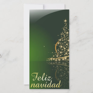 Grünes Weihnachtsmotiv mit Weihnachtsbaum. V2.0