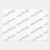 Grünes Weihnachtspapier Geschenkpapier Set (Vorderseite)