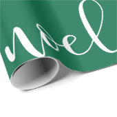 Grünes Weihnachtsskript des Weihnachten-| Geschenkpapier (Rolleneckpunkt)