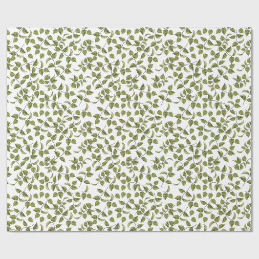 Grünes Weinbaupapier Geschenkpapier (Flach)