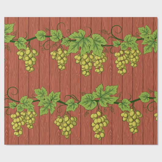 Grünes Weinpapier Geschenkpapier (Flach)
