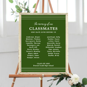 Grünes Weiß im Gedächtnis eines Wiedersehen-Memori Poster