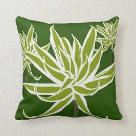 Grünes Weiß verlässt Decor#13b modernes Kissen