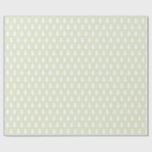 Grünes weiße Weihnachtsbaummuster Geschenkpapier (Flach)