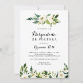 Grünes Weißes Brautparty im Herbst Einladung (Vorderseite)