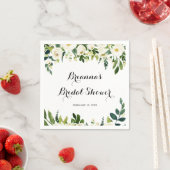 Grünes Weißes Brautparty Serviette (Beispiel)