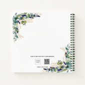 Grünes weißes Foto Notizblock (Rückseite)