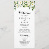 Grünes Weißes Herbst Blumenzwiebelprogramm Programm (Vorderseite)