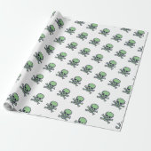 Grünes, weißes, mattes Papier Geschenkpapier (Ungerollt)