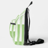 Grünes, weißes Muster Crossbody Bag (Rechts)