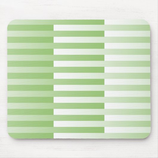 Grünes, weißes Muster Mousepad (Vorne)