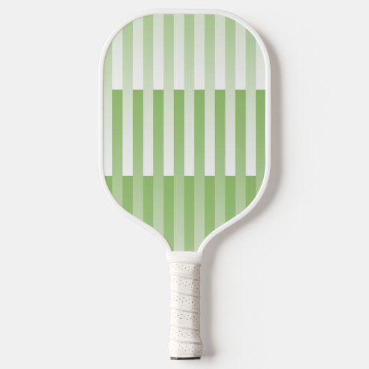 Grünes, weißes Muster Pickleball Schläger (Vorderseite)