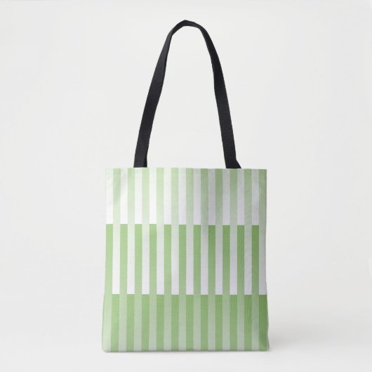 Grünes, weißes Muster Tasche (Vorderseite)