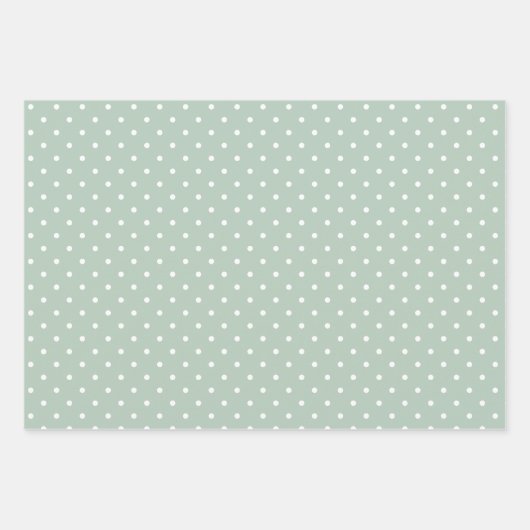 Grünes weißes Party Geschenkpapier Set (Vorderseite 3)