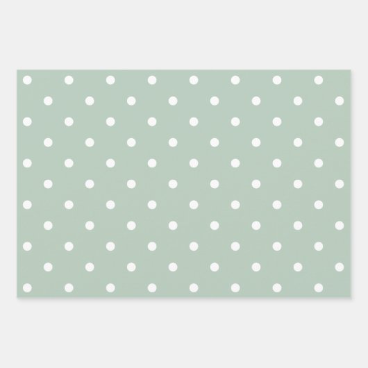 Grünes weißes Party Geschenkpapier Set (Vorderseite)