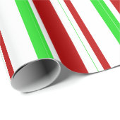 Grünes, weißes, rot gefärbtes Papier zum Umhüllen  Geschenkpapier (Rolleneckpunkt)