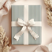 Grünes/weißes Streifenpapier Geschenkpapier