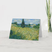 Grünes Weizenfeld mit Cypress | Vincent van Gogh Karte (Vorderseite)