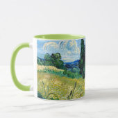 Grünes Weizenfeld mit Cypress - Vincent Van Gogh Tasse (Links)