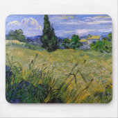 Grünes Weizenfeld mit Cypress von Van Gogh. Mousepad (Vorne)