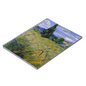 Grünes Weizenfeld mit Cypress von Van Gogh. Notizblock (Linke Seite)
