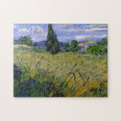 Grünes Weizenfeld mit Cypress von Van Gogh. Puzzle (Horizontal)