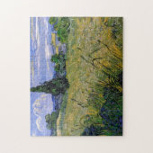 Grünes Weizenfeld mit Cypress von Van Gogh. Puzzle (Vertikal)