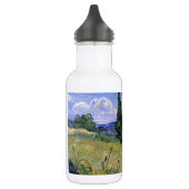 Grünes Weizenfeld mit Cypress von Van Gogh. Trinkflasche (Links)