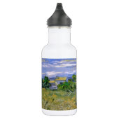 Grünes Weizenfeld mit Cypress von Van Gogh. Trinkflasche (Rechts)