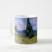 Grünes Weizenfeld mit Cypress von Vincent van Gogh Kaffeetasse (Vorderseite Links)