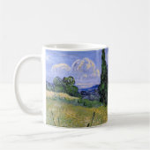 Grünes Weizenfeld mit Cypress von Vincent van Gogh Kaffeetasse (Links)