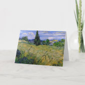 Grünes Weizenfeld mit Cypress von Vincent van Gogh Karte (Vorderseite)