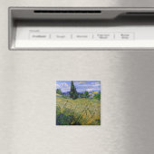 Grünes Weizenfeld mit Cypress von Vincent van Gogh Magnet (In Situ (Geschirrspüler))