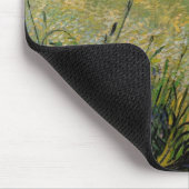 Grünes Weizenfeld mit Cypress von Vincent van Gogh Mousepad (Ecke)