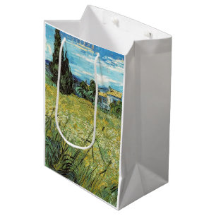 Grünes Weizenfeld Vincent van Gogh Mittlere Geschenktüte