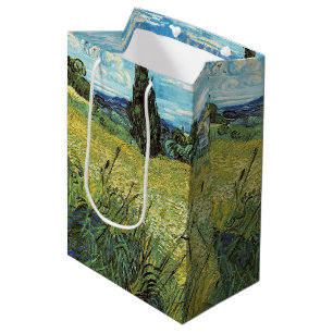 Grünes Weizenfeld Vincent van Gogh Mittlere Geschenktüte