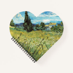 Grünes Weizenfeld Vincent van Gogh    Notizblock