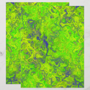 Grünes Wirbel-Marmor-Schrappbuchpapier 2-seitig be