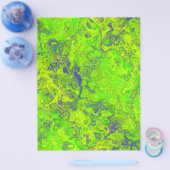 Grünes Wirbelmarmor-Massenschrott-Album-Papier Sei Flyer (Einzeln)