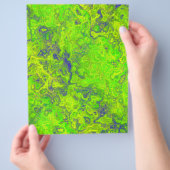 Grünes Wirbelmarmor-Massenschrott-Album-Papier Sei Flyer (Hand)