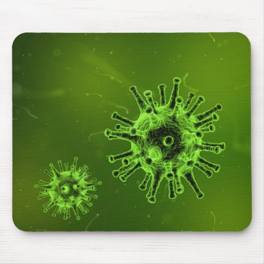 Grünes Wissenschaftsvirus-Bakterium Mousepad (Vorne)