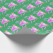 grünes Xolotl-Packpapier Geschenkpapier (Ecke)