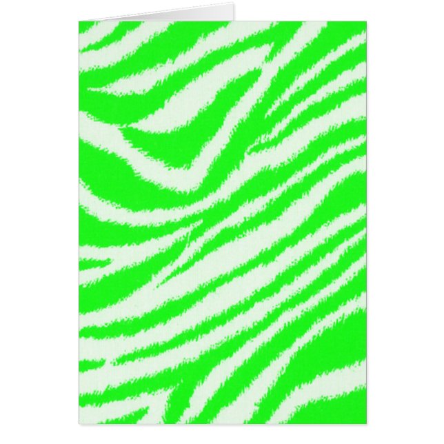 Grünes Zebra-Neonmuster (Vorne)