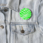 Grünes Zebra-Neonmuster Button (Beispiel)