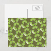 Grünes Zeichen gerecycelt Postkarte (Vorne/Hinten)