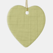 Grünes Zeichenpapier mit Maßeinteilung Keramikornament (Rechts)