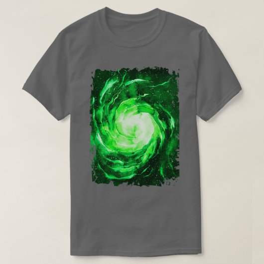 Grünes Zeitportal T-Shirt (Design vorne)