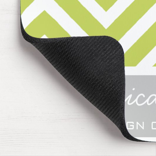 Grünes Zickzack Mousepad | TBM (Ecke)