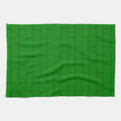 Grünes Ziegeldesign Geschirrtuch (Horizontal)