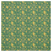 Grünes Zitronenmuster Stoff (Muster)